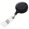 2pcs Retractable Pull Badge, ID Lanyard Name Tag Card Badge Holder Reels Key Ring Chain Clips School Student, random colors