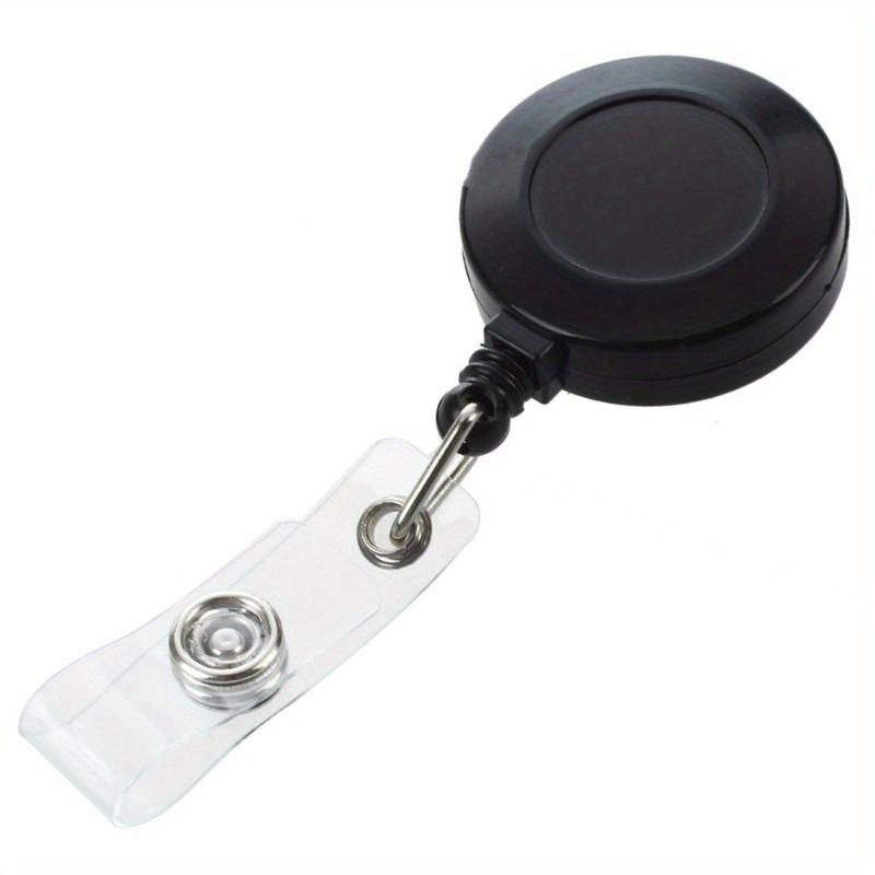 2pcs Retractable Pull Badge, ID Lanyard Name Tag Card Badge Holder Reels Key Ring Chain Clips School Student, random colors