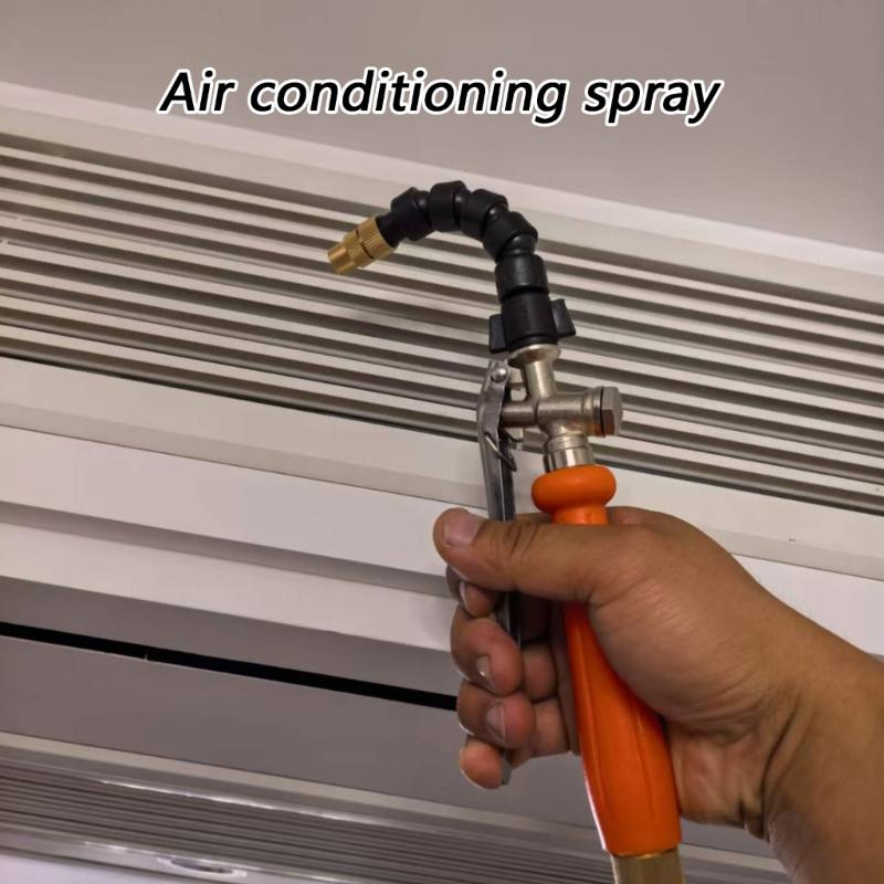 Professional Ergonomic Grip Air Conditioner Cleaner Sprayer Tool Durability Alloy Body And Flexible Water Jet Adjustment