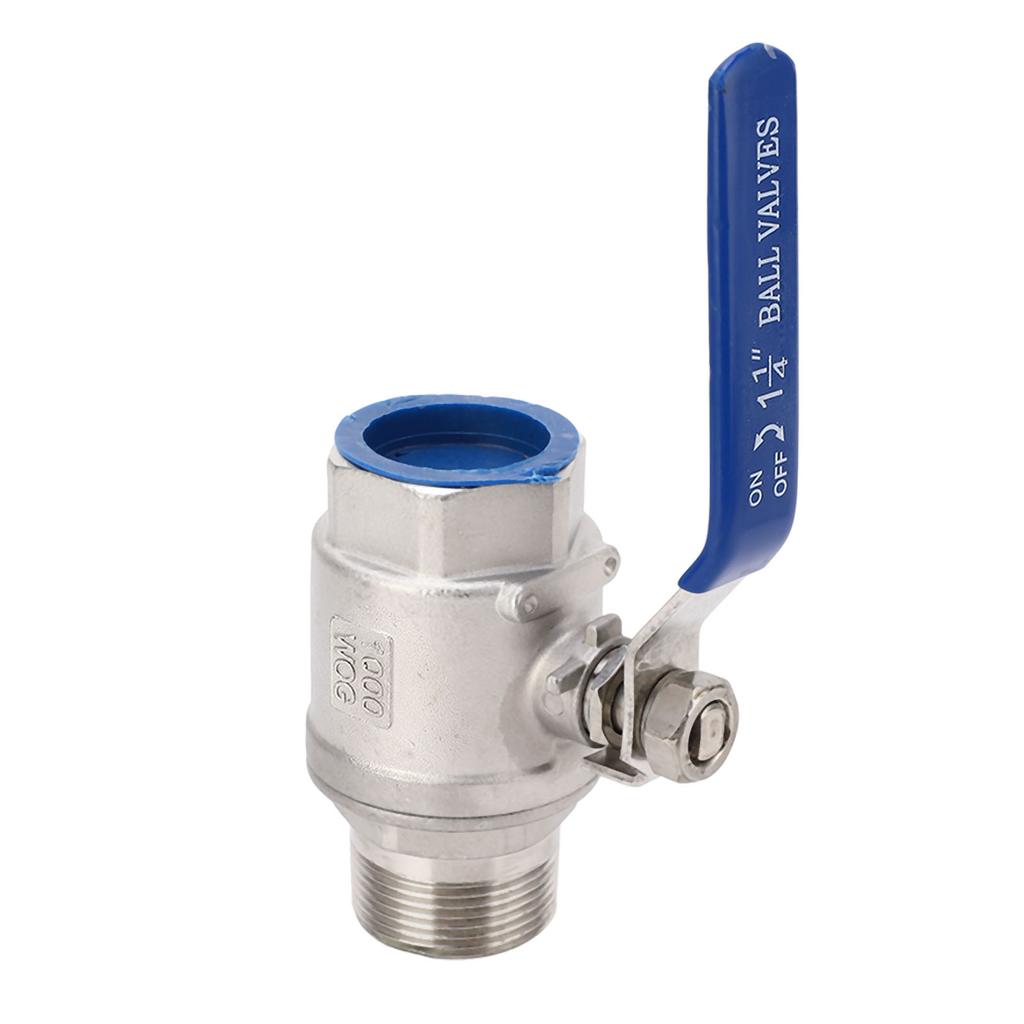 1 14in DN32 Robinet Sferic cu Filet 1000WOG Presiune Nominală de Lucru Filet Femelă X Filet Masculin NPT Robinet Sferic