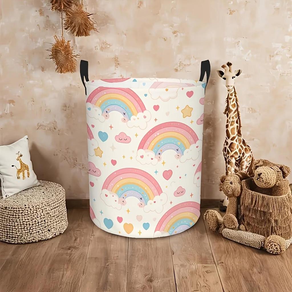Rainbow Cloud Macaron Laundry & Toy Storage Basket
