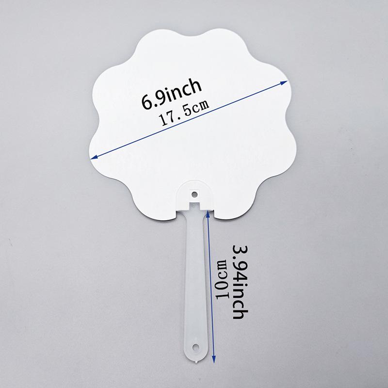 Custom Double-Sided PET Plastic Printable Fan for DIY Heat Transfer Design