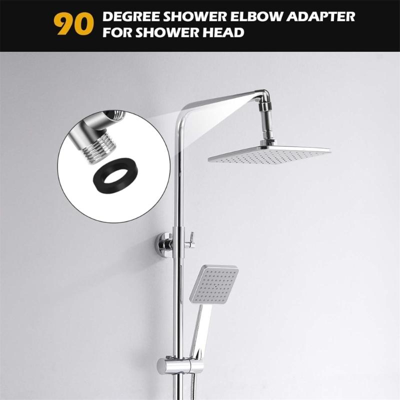 Duschkopf-Winkelstück 90 Grad Winkel Schwenkkopf Duscharm-Versteller Handbrause-Winkelstück Duschzubehör