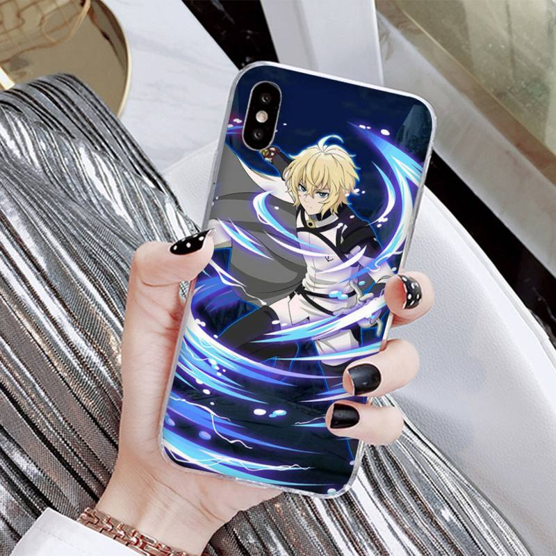 Anime Owari No Seraph Of The End Phone Case for Iphone 13 8 7 6 6S Plus X 5S SE 2020 XR 11 12 Mini Pro XS MAX
