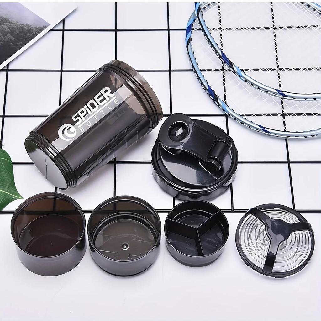 3vrstvý šejkr Proteinová láhev na prášek Šálek s šejkem Láhev na vodu Plastový kelímek na míchání Láhev na posilování těla