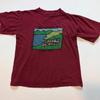 Vintage Cinque Terre National Park Italy Travel T-Shirt Burgundy Cotton M Unisex T-Shirt