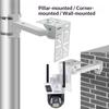 For CCTV Camera Pole Clamp Mount Bracket 360 Degree Rotation Security Camera Holder Stand