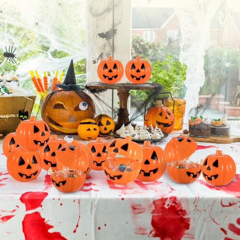 10-50PCS Fun Pumpkin Small Gift Storage Box Halloween Tricky Halloween Decoration Pinata Easter Stuff Carnival Party Favor