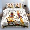 Ancient Egyptian Royalty and Hieroglyphs Print Soft Comfortable Duvet Cover Bedding Set Included 1*Duvet Cover 2*Pillowcases