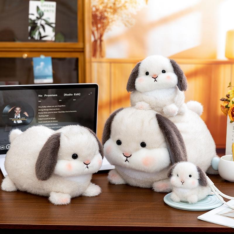 Simulation Rabbit Plush Toys Adorably Rabbit Stuffed Doll Home Decor Toys Kawaii Backpack Pendant Squishy Kid Doll Birthday Gift