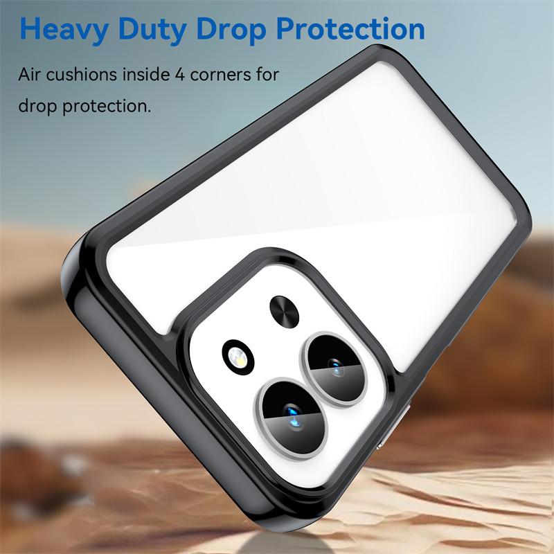 For Xiaomi Redmi 15C 4G Case Xiaomi Redmi 15C Cover Shockproof Clear PC + TPU Silicone Protective Phone Cover Xiaomi Redmi 15C