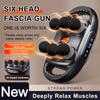 Fascia Gun Six-Head Muscle Relaxation Massage Professional Grade Wireless Waist Back Masajeador Deep High Frequency Vibration