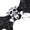2Pcs Bright Halloween Themed Bat Skull Hair Accessories Strong Nonslip Design Barrettes For Active Individuals