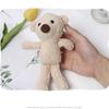 Hot! 20 Cm High Bear  Doll  Backpack  Pendant Solid Color Plush Stuffed Animal Bear Toy