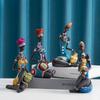 Resin Ethnic Style Ornaments African Women Sculptures People Figurines Office Desktop Living Room Home Decor Friend Gift