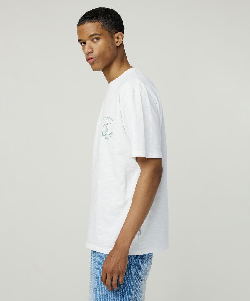 MAGOODGAN Swagber 3586 Slub Surfer Semi-Overfit Off-White Short Sleeve Tee
