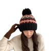 Căciulă Nouă pentru Femei Croșetată Lâna Slouchy cu Pompon Manual Groasă Rezistentă la Vânt Căciulă de Iarnă Schi Caldă Șapcă Skull