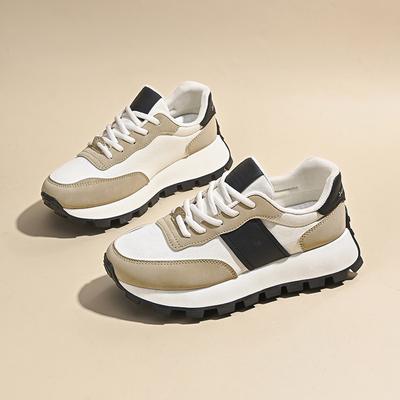 2024 Herbst neue ins koreanische Version von Papa Damenschuhe Student atmungsaktive Lauf-Sneaker erhöhend Freizeitschuhe G6808