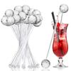 5/10/15 Pezzi Palline Disco Mescolatori per Cocktail Testa Rotonda Bastoncini Swizzle Specchio Palla Mescolatori per Bevande al Caffè per Bar di Casa Decorazioni per Feste
