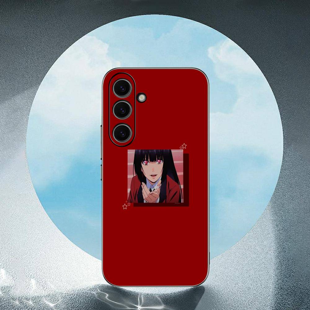 Cute Cartoon Anime Girl Luxury For Samsung Galaxy S23 S24 S25 Ultra S22 Plus S21 Black Soft Case Waterproof Soft Case