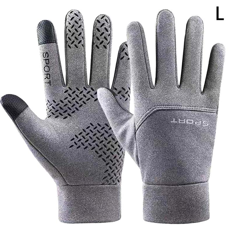 1Pair Winter Cycling Gloves Men Gloves Touch Screen Windproof Sports Gloves Warm Thermal Running Ski Cycling Gloves