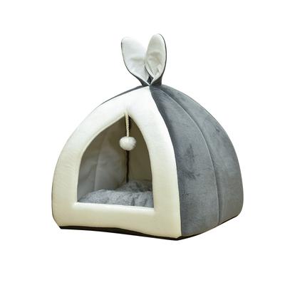 Cute Cats Dogs House Stuffed Plush Pets House PP Cotton Puppy Sleeping Nest Half-Closed Home Puppy Pet Products Supplies