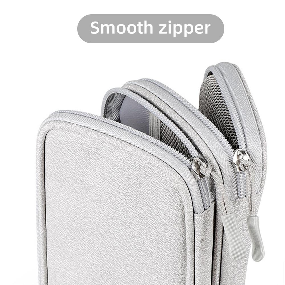 Datenkabel Aufbewahrungstasche Wasserdichte Reise-Organizer-Tasche Tragbare Tragetasche Doppellagige Aufbewahrungstasche für Kabel, Schnur, USB-Ladegerät