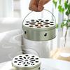 Enhanced Portable Mosquito Coil Box with Lid and Ash Tray - Fireproof Aromatherapy Furnace and Bracket