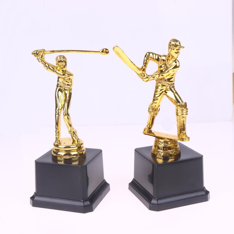 1 Piece Competition Cricket School Rewarding Supply Small Prize Cup Children'S Gold Trophy Awards Golf Plastic Model Craft