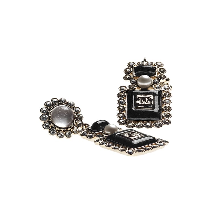 CHANEL Earrings Women's Black AB7215-B06942-NF760