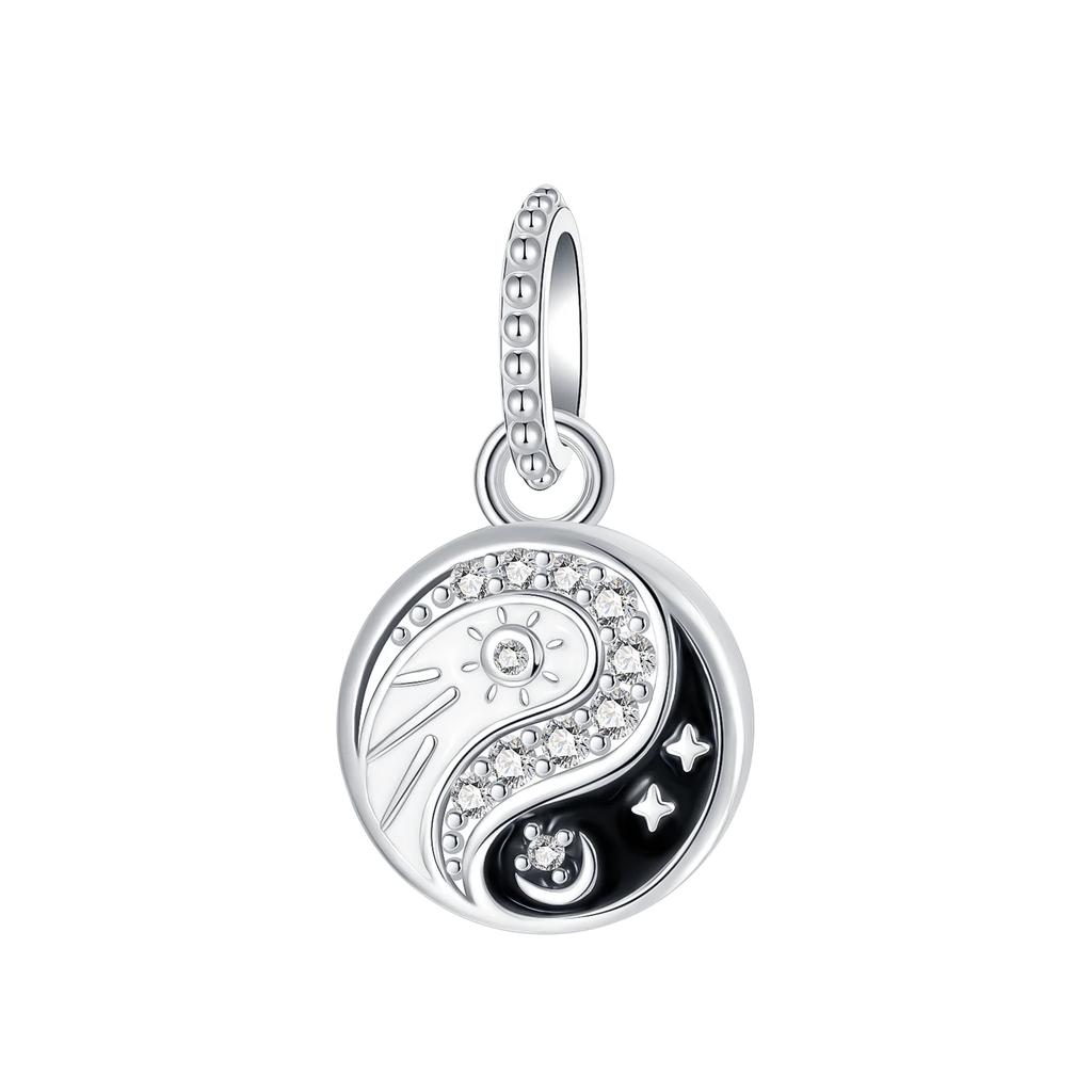New Original Copper Black White Charms Skull Cat'S Paw Heart Beads Pendants Fit Bracelet Necklace Diy Jewelry Gift