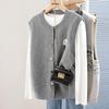 Women's Single-Breasted Animal Print Vest