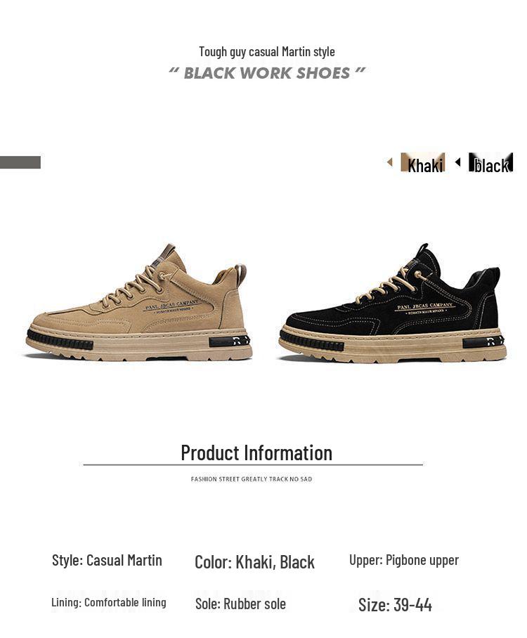 Men's Spring 2026 Wear-Resistant Breathable Work Shoes | Trendy & Versatile Board Style