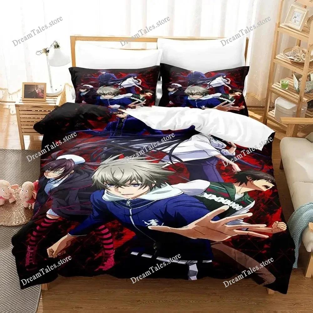 Anime Lord of Vermillion Ložní souprava Chlapci Dívky Velikost Twin Queen Povlak na přikrývku Povlak na polštář Postel Děti Dospělí Domácí textil