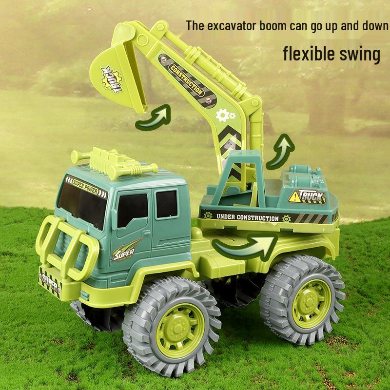 Children's Engineering Vehicle Sliding Excavator Toy Truck