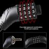 4 Digital Code Bicycle Cable Lock Anti-theft Alloy Steel MTB Road Bike Cable Code Combination Password Lock Security Padlock
