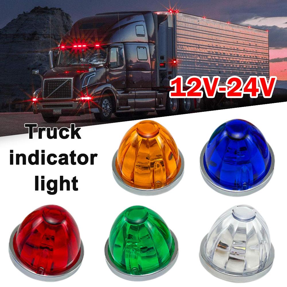 5pcs Watermelon Side Marking Lamp Waterproof Multi DIY Easy Heavy Vehicle Duty Color Install Lens E0R3