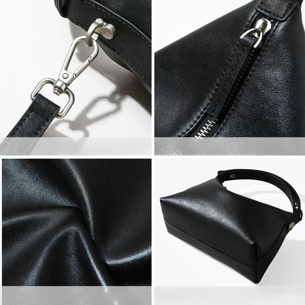Genuine Leather Underarm Bag Personalized Bag Fashion Simple Style Commuting Shoulder Bag