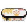 Pencil Pouch 300D Polyester Practical Zipper Closure with Organized Pen Slots Mesh Pocket and Large Main Compartment for Students