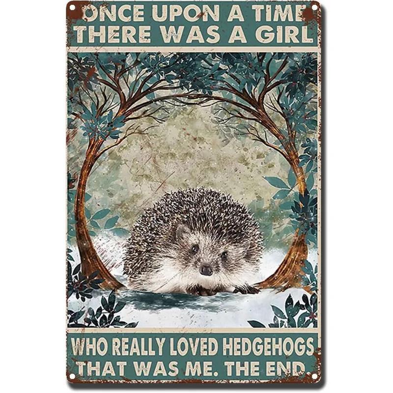 Metal Tin Signs Plaque A Girl Loved Cat Wall Decoration Vintage Iron Painting Art Posters for Man Cave Home Cafe Garden Club