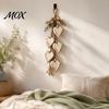 Handmade Farmhouse Wall Art Hanging Heart Decor with 5 Layer Wooden Hearts, Vintage Boho Wood Rustic Trinket Shelf for Living Room Bedroom, Decoration