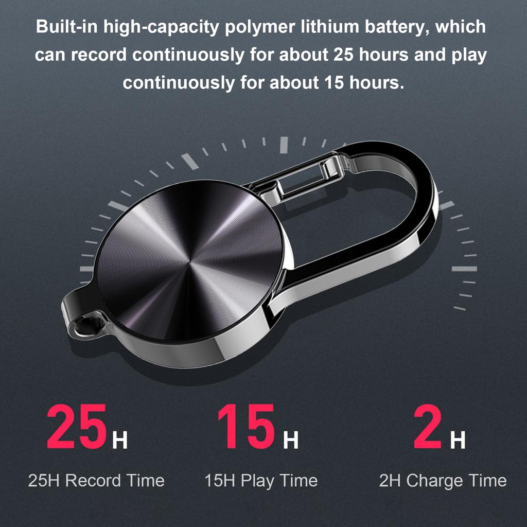 S25 Mini Voice Recorder Portable Keychain Digital Rectangle Dictaphone USB Audio Sound Recorder Micro Activated Recorder MP3