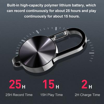 S25 Mini Ses Kaydedici Taşınabilir Anahtarlık Dijital Dikdörtgen Dikte Cihazı USB Ses Kaydedici Mikro Aktif Kaydedici MP3