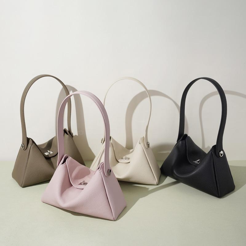 Early spring dumpling bag versatile office worker leather messenger bag commuting exquisite handbag high-end shoulder bag