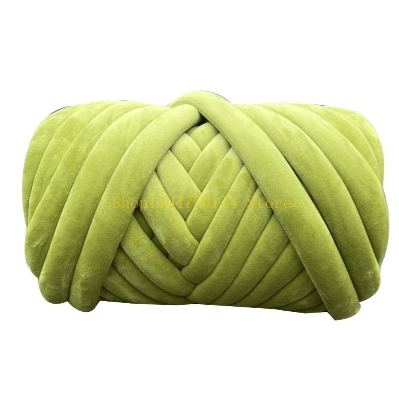Chunky Tube Yarn for Knitting Soft and Plush Crystal Braid Cotton Thread top sale