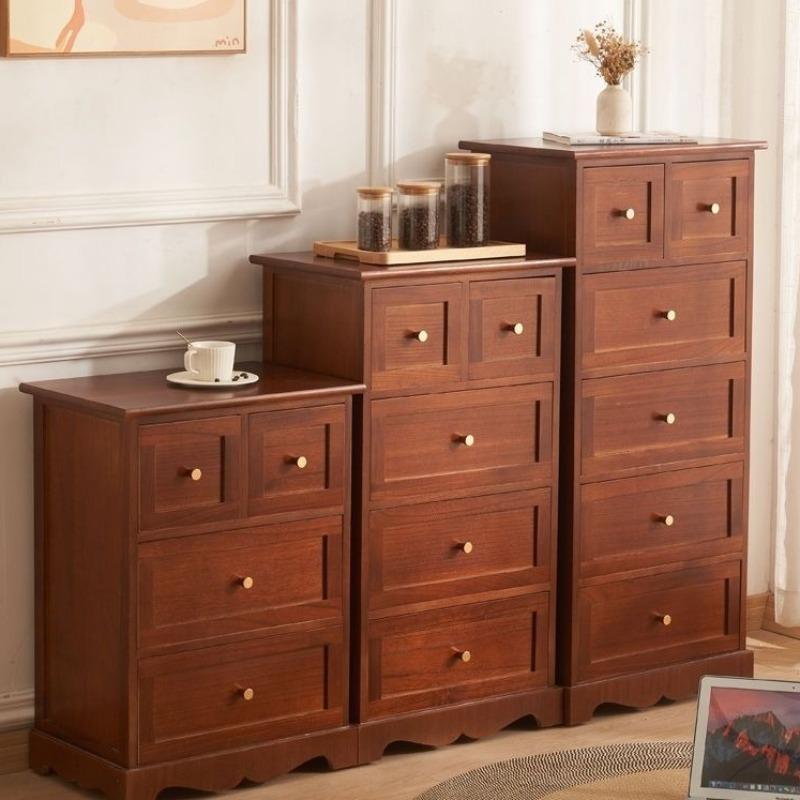 Wooden Storage Bedside Cabinet Luxury Nightstands Multifunction Living Room Cabinets Aesthetic Bedside Tables Bedroom Furniture