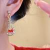 Fashion Jewelry Chinese Style Pony Earrings Rhinestone Drop Earrings  Wedding
