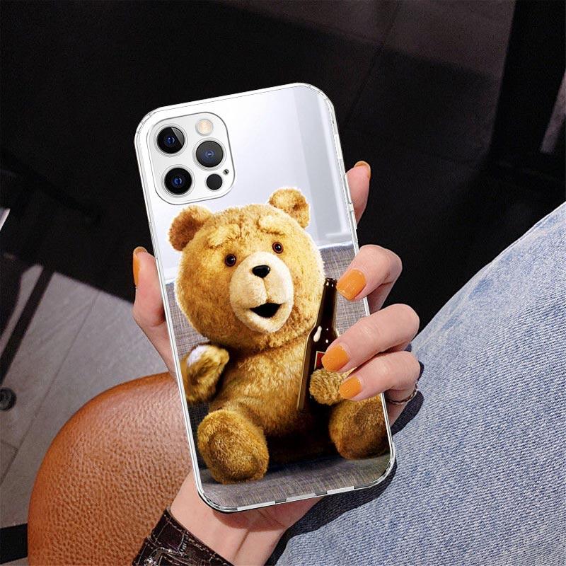 

Naughty Cute Bear Funny Mascot Phnoe Case for Iphone 17 Air 16 11 12 13 Mini 14 Plus 15 Pro Max 7 8E SE 2020 16ProMax Phone Cove iPhone 17 Pro