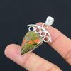 Sisters Day Deal 925 Silver Pear Natural Unakite Anniversary New Pendant Jewelry