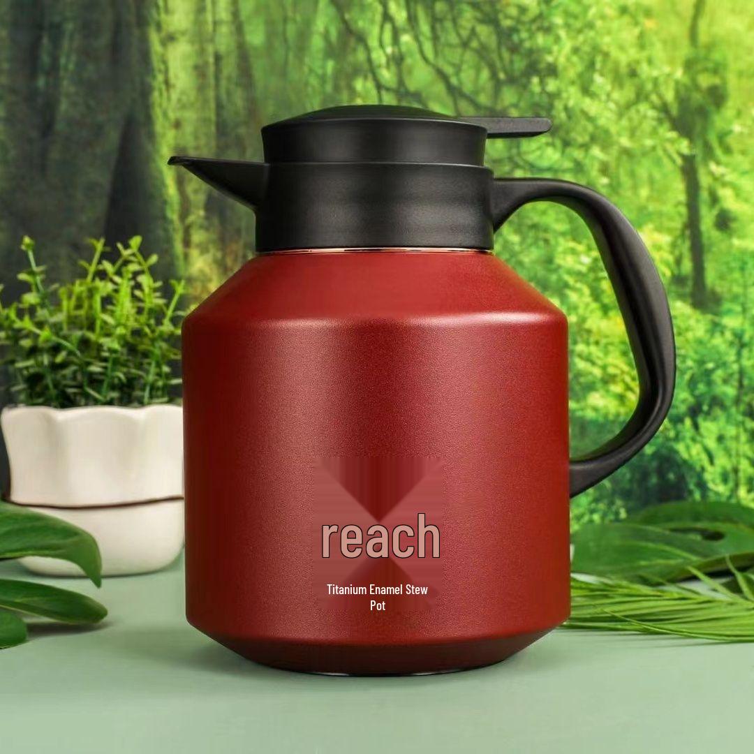 

316 Insulated White Tea Thermal Pot for Home and Office, Large-Capacity Kettle.